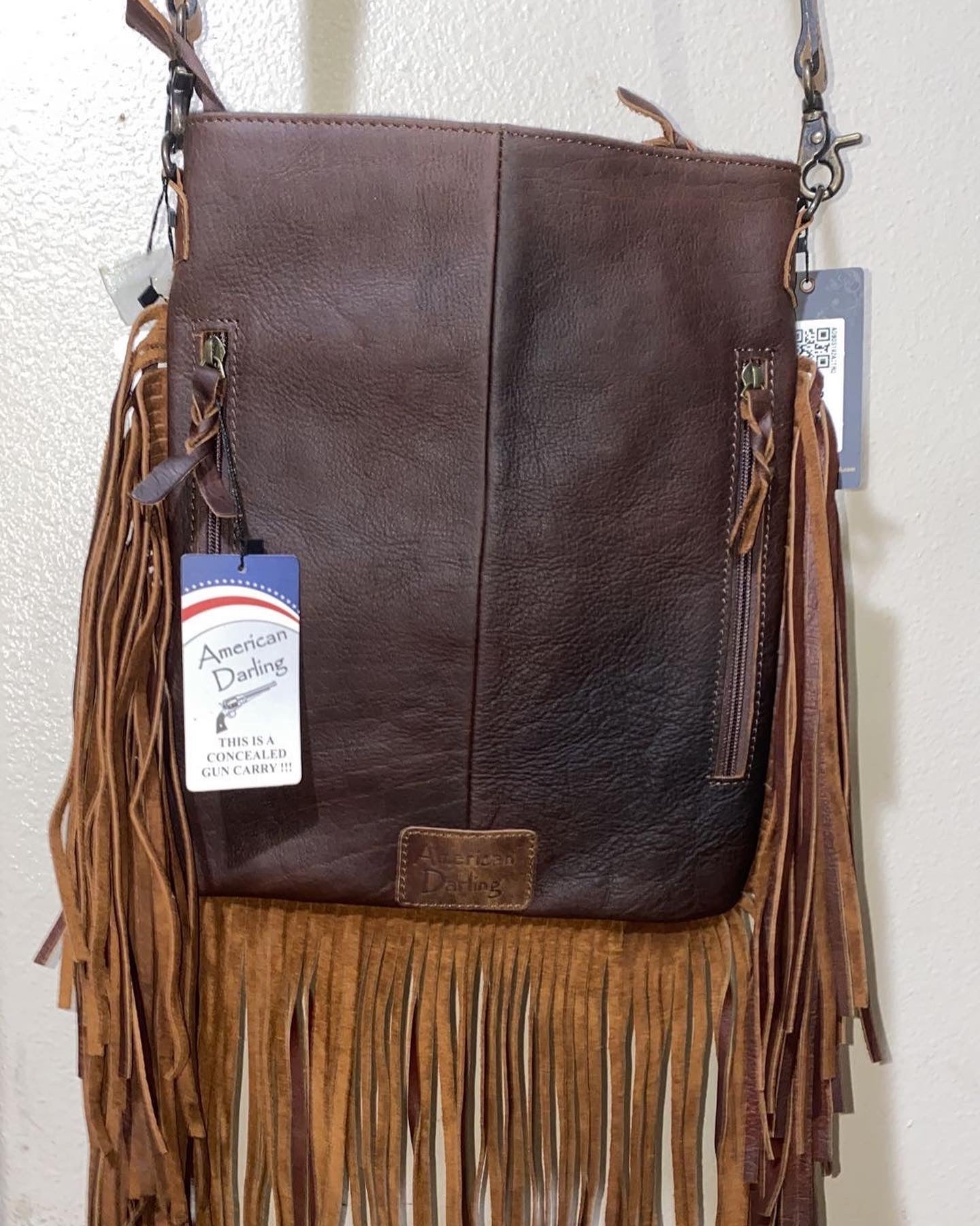 Turquoise Acid Wash Cowhide Crossbody