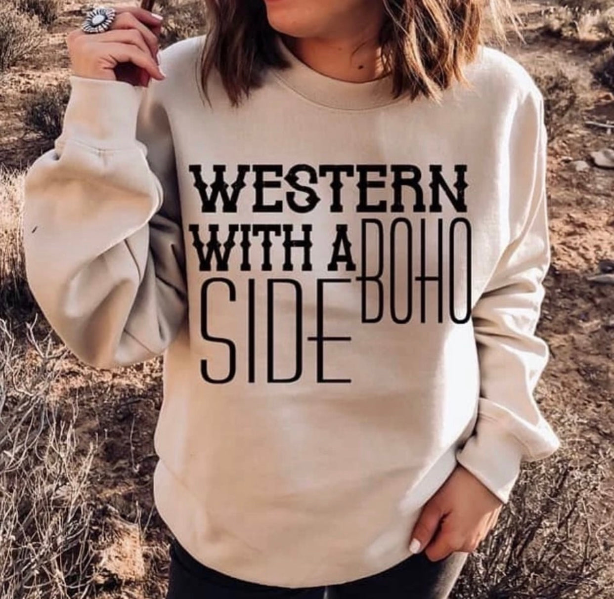 Western w/ a boho side Pullover
