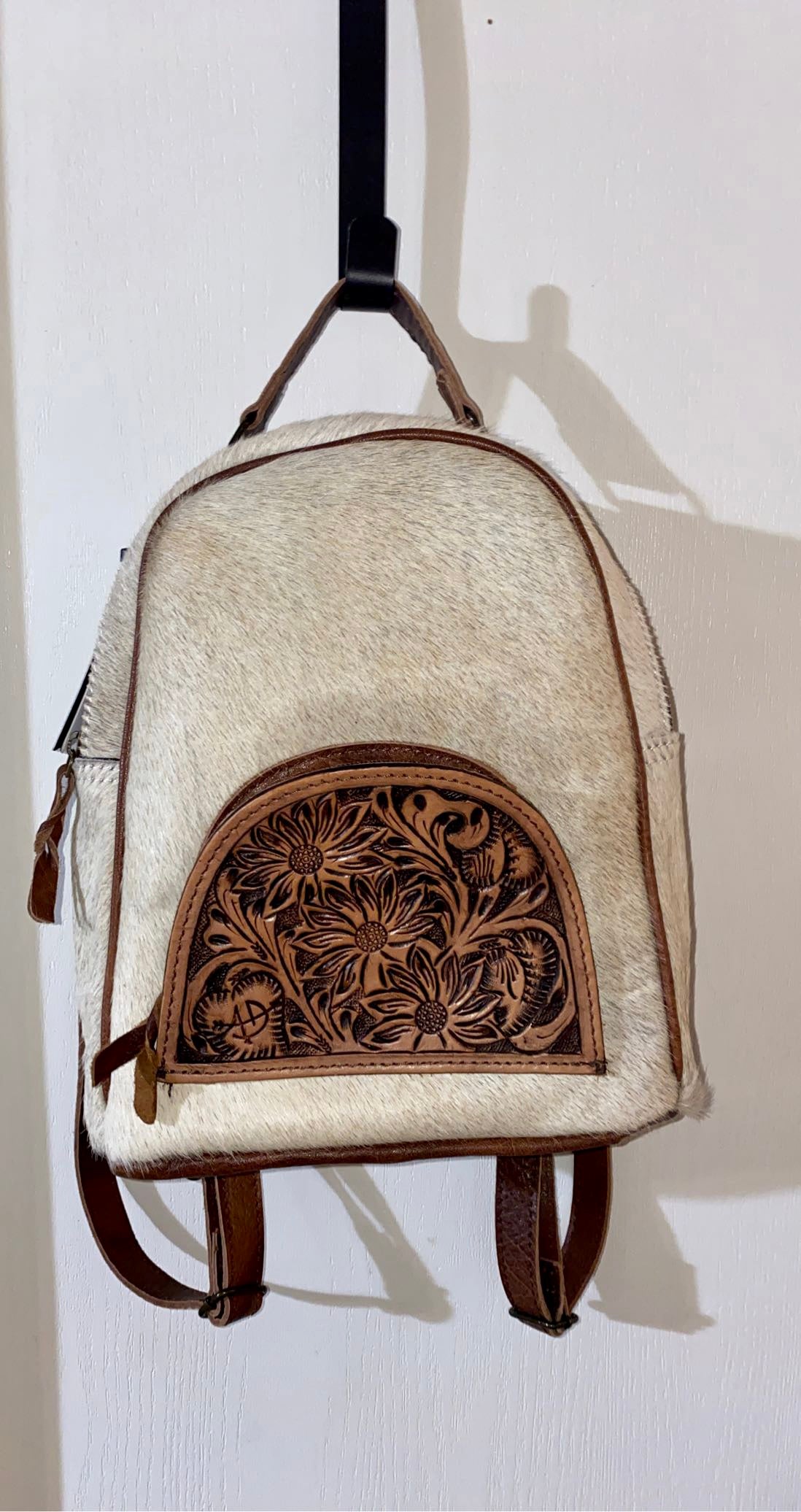 Cowhide w/ Tooled pocket Backpack