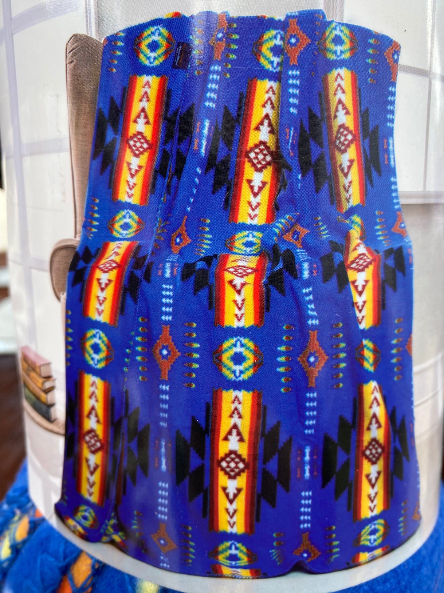 Aztec throw fleece blanket