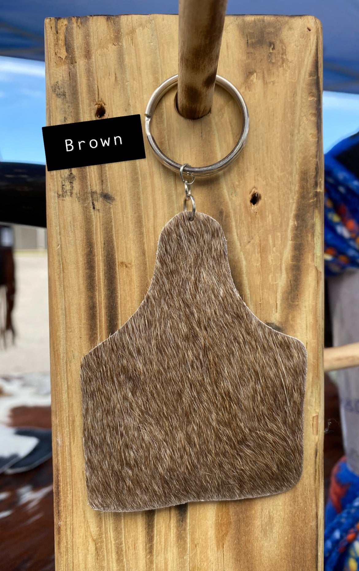 Big Cowhide Keychain