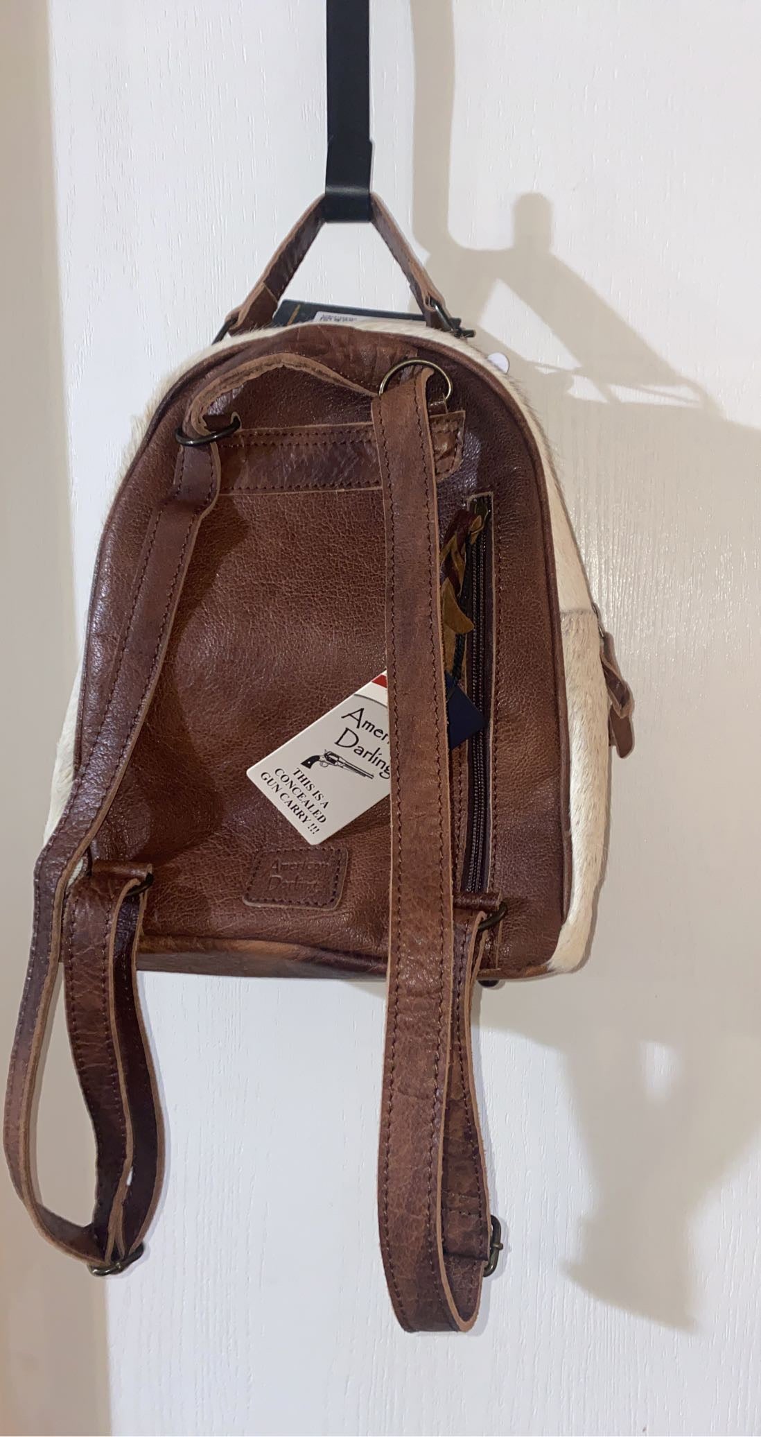 Cowhide w/ Tooled pocket Backpack