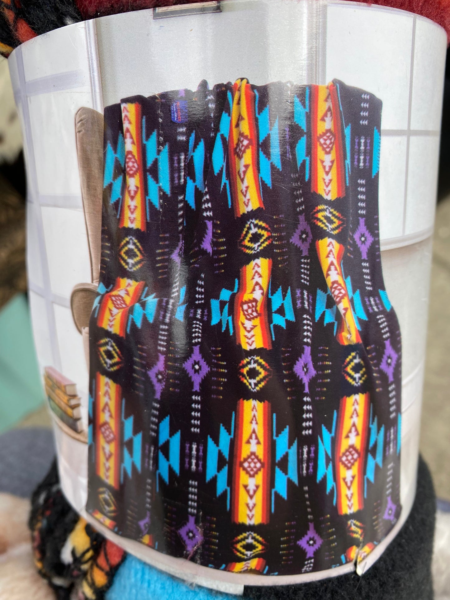 Aztec throw fleece blanket