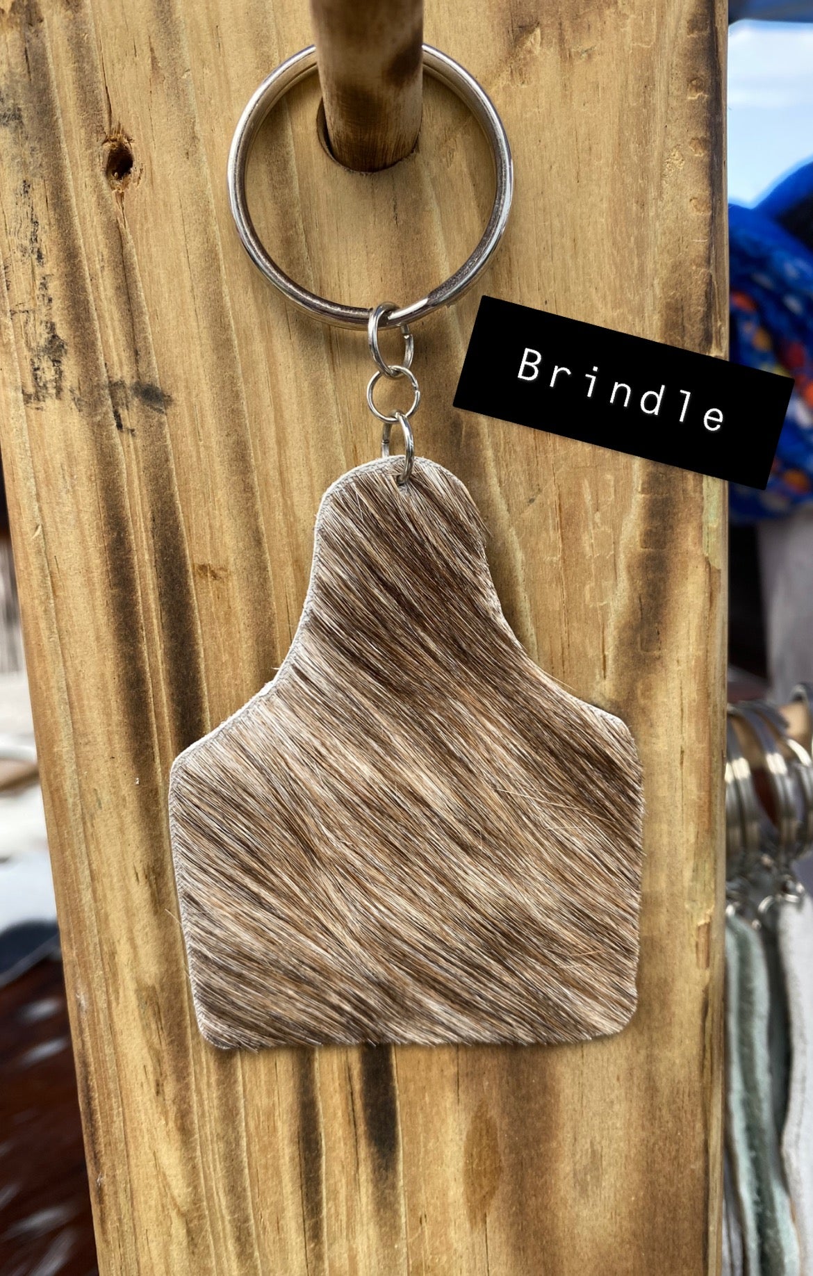 Small Cow tag Keychain