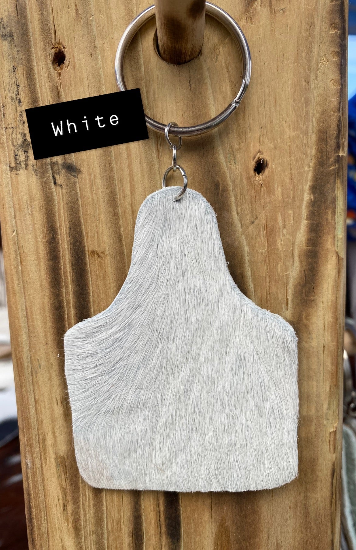 Small Cow tag Keychain