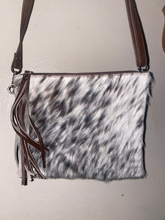 Speckled Cowhide Crossbody