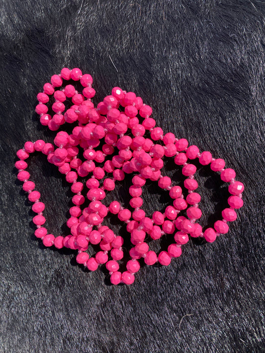 Pink Beaded Necklace
