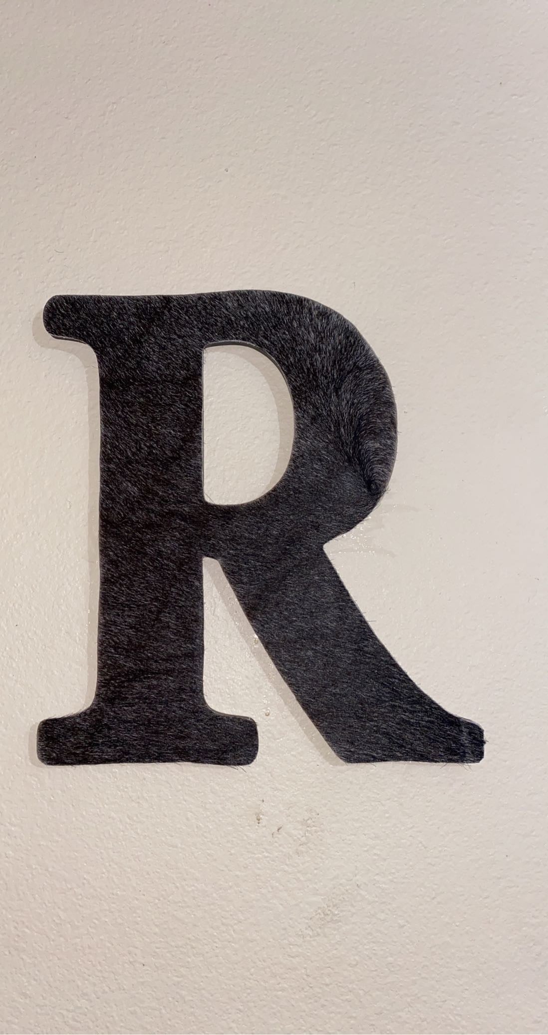 Cowhide Letter ‘R’